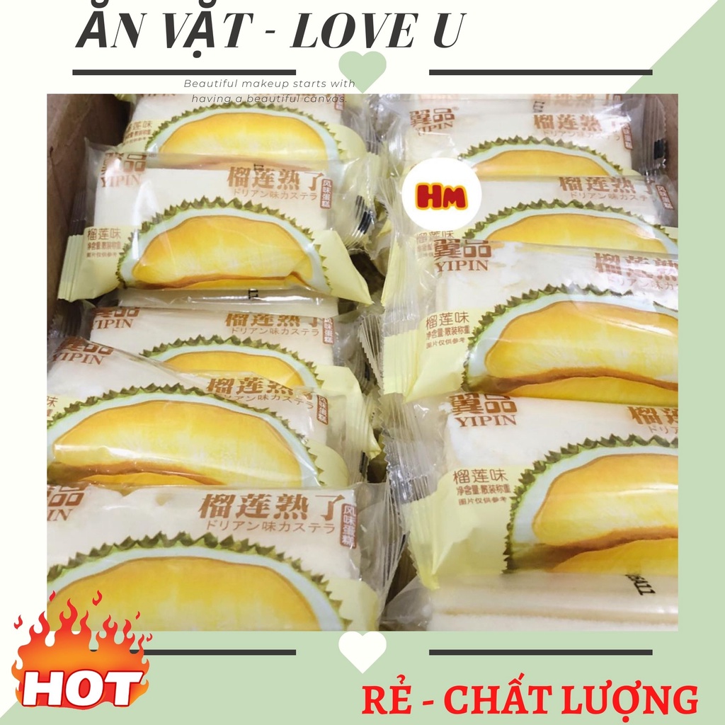 Bánh Bông Lan YIPIN Vị Sầu Riêng Thơm Ngon - 500 gr