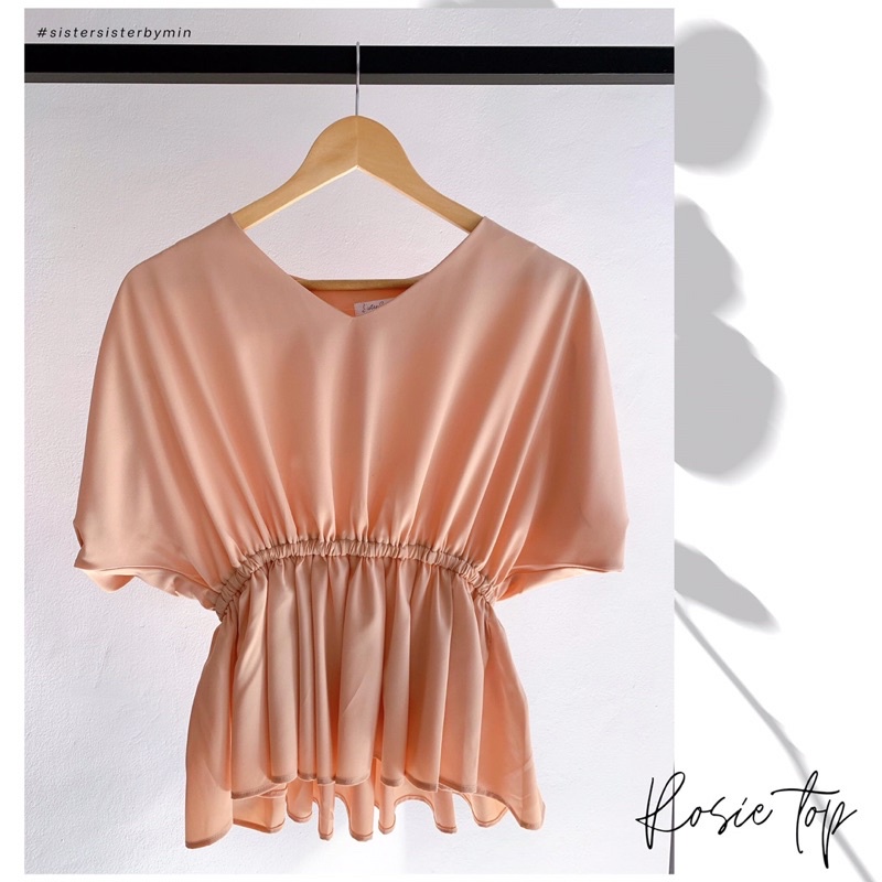 SISTERSISTER - Áo kiểu pelpum nữ xinh xắn Rosie