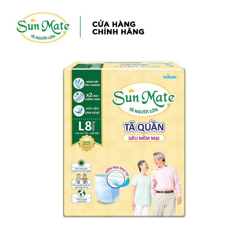 Tã quần người lớn siêu mềm mại SunMate M09-L08