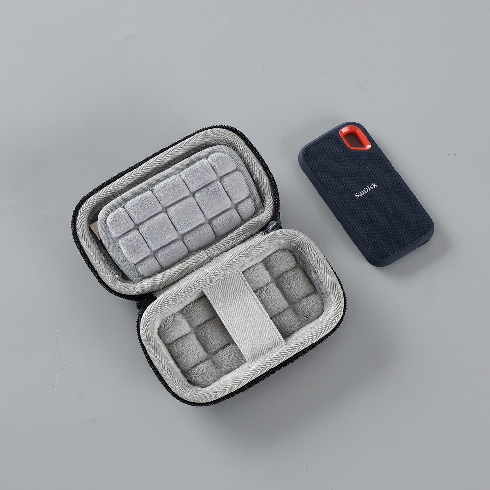 Túi Đựng Ổ Cứng Màu Trơn Cho Sandisk E60 E61 E80 E81 PSSD Ốp