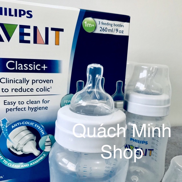 Bình sữa AVENT 125ml-260ml - hàng xách tay Úc