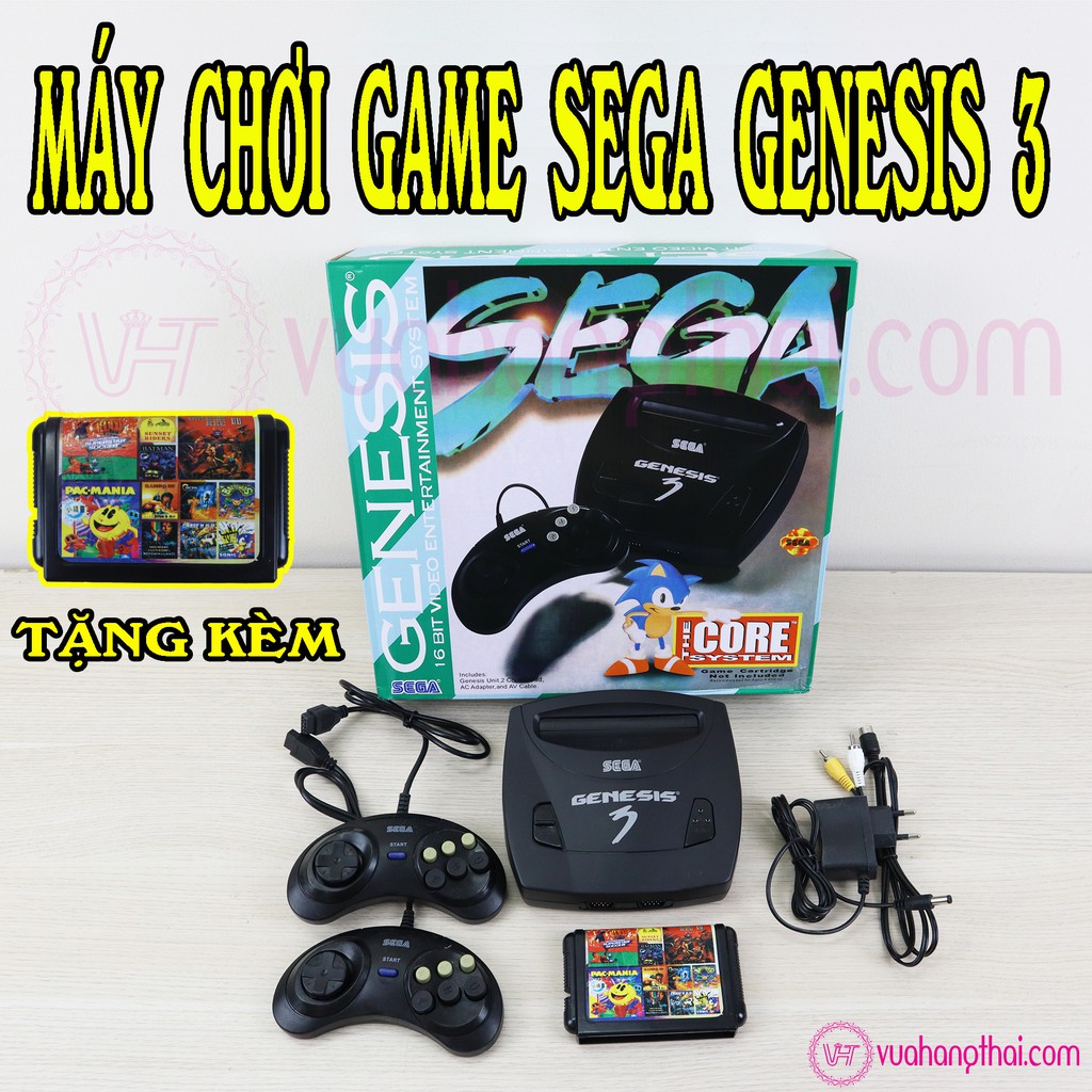 Máy chơi game 6 nút Sega Mega Drive 16bit thế hệ 3 - tặng kèm băng 11 game