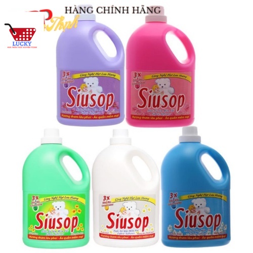 Nước xả vải Siusop 3.6kg Đậm đặc,lưu hương lâu