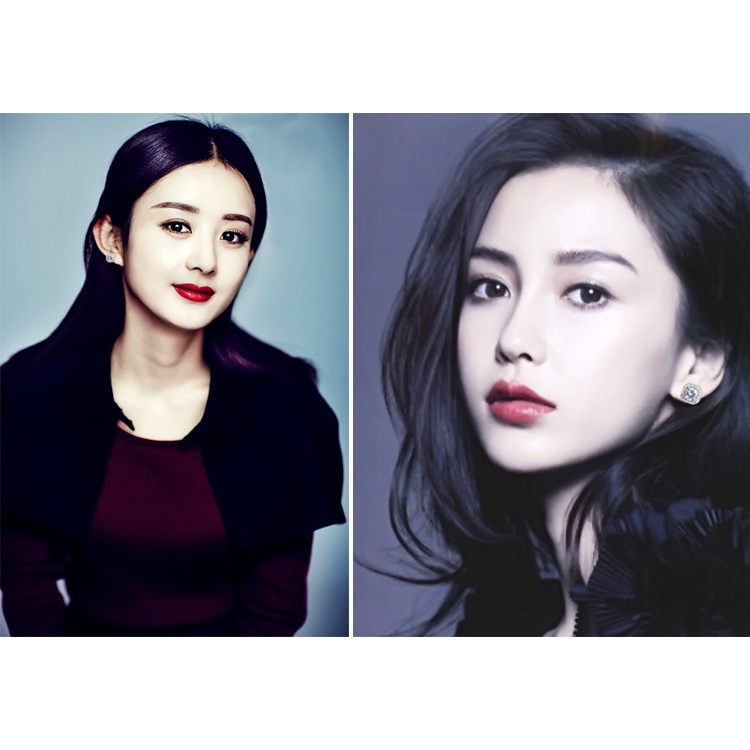 Bông tai mạ bạc 925 hình vuông đính đá zircon đơn giản thời trang Hàn Quốc cho nữ