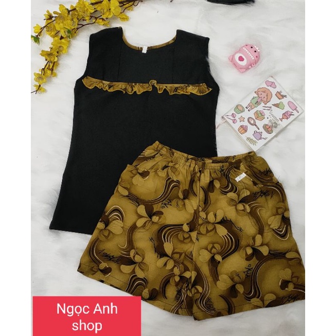 Bộ đùi phối thun solen nhung ,gân tầm ý ,aty loại 1