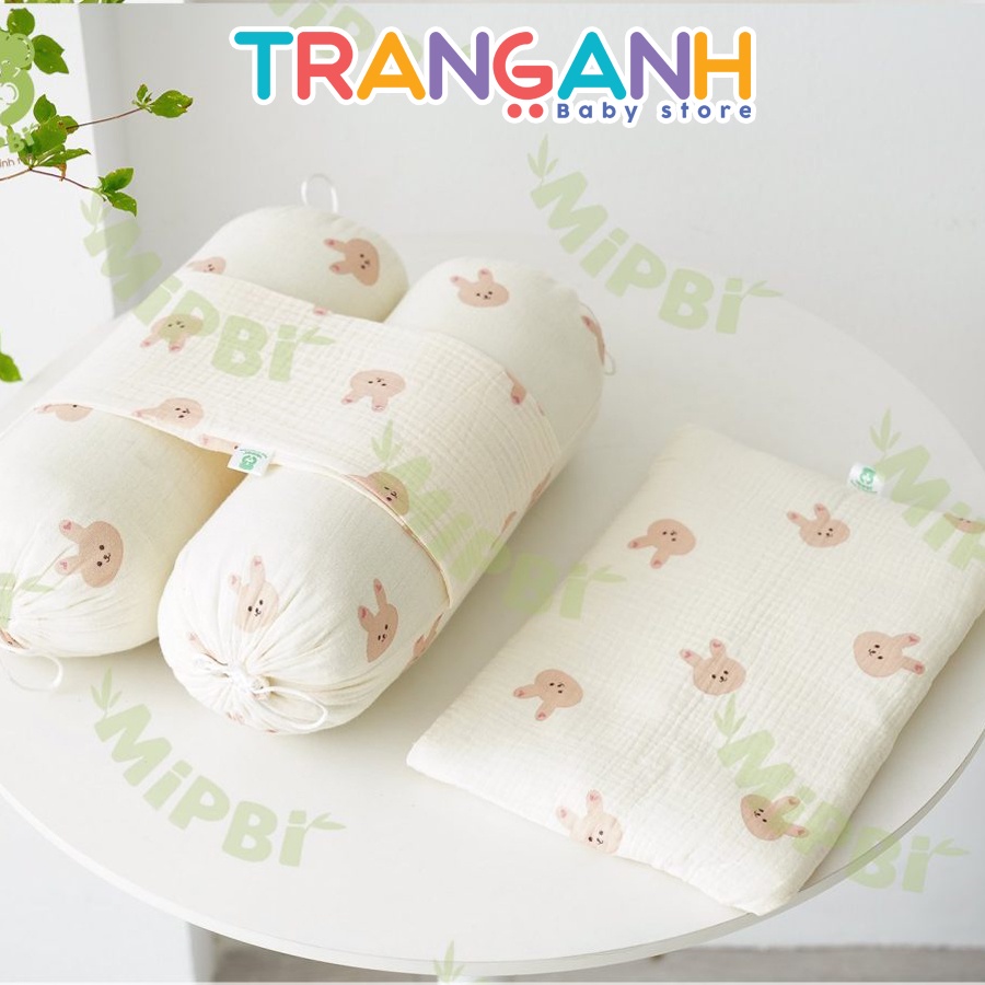 Bộ gối chặn xô nhăn cao cấp Mipbi
