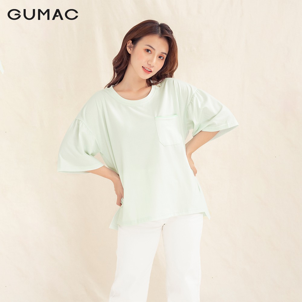 [Mã WABRGU100 giảm 15% đơn 249K tối đa 100k] Áo thun nữ tay phồng ATA1087 GUMAC