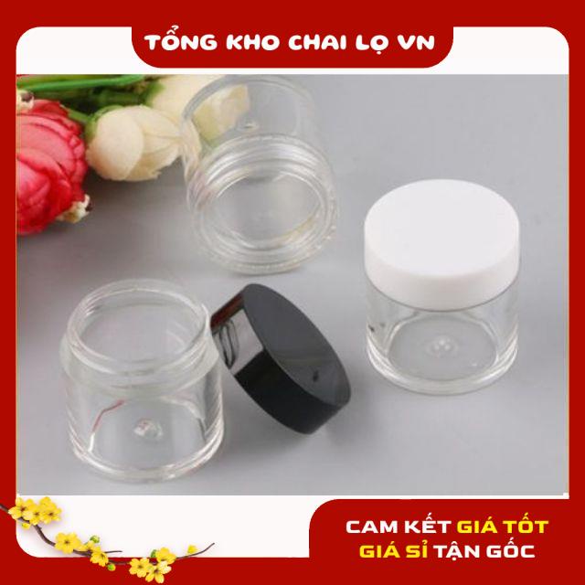 Hủ Đựng Kem ❤ SIÊU RẺ ❤ Hũ nhựa thân cao 10g đựng kem, chiết mỹ phẩm , phụ kiện du lịch