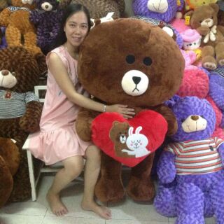 Gấu bông Brown 1m6 - Khổ vải trước khi nhồi gòn