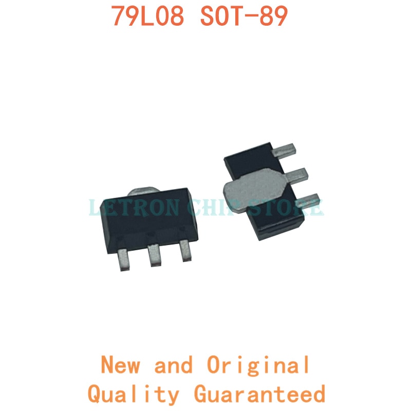 20 pces 79l08 sot89 cj79l08 l79l08acutr 8v sot-89 regulador de tensão novo e original chipset ic