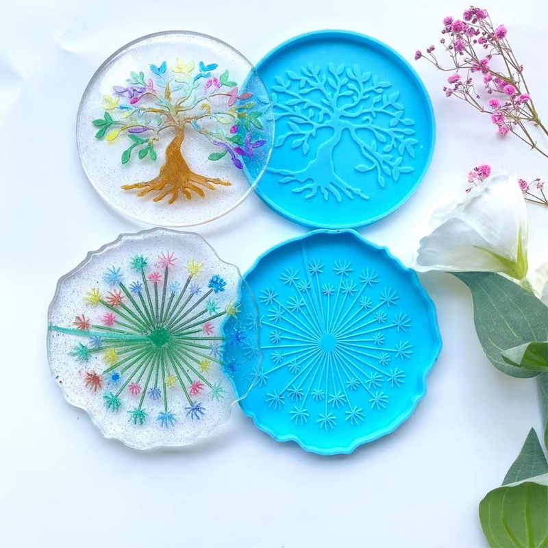 Khuôn Silicone Làm Đế Lót Ly Hình Hoa Bồ Công Anh