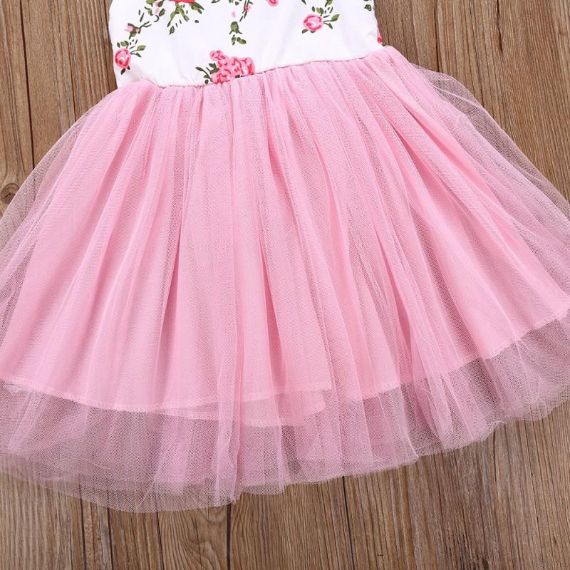 ♕ babyme ღ Girl Wedding Dress Fluffy Ball Gown Birthday Tutu Party Dress