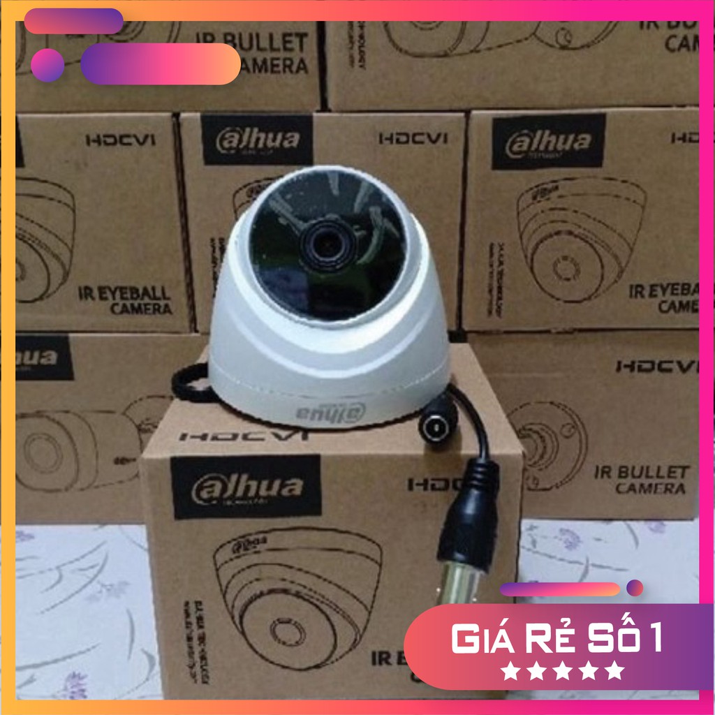 {FREESHIP} Camera Dome HDCVI hồng ngoại 2.0 Megapixel DAHUA HAC-T1A21P, chuẩn chống thấm, chống bụi 