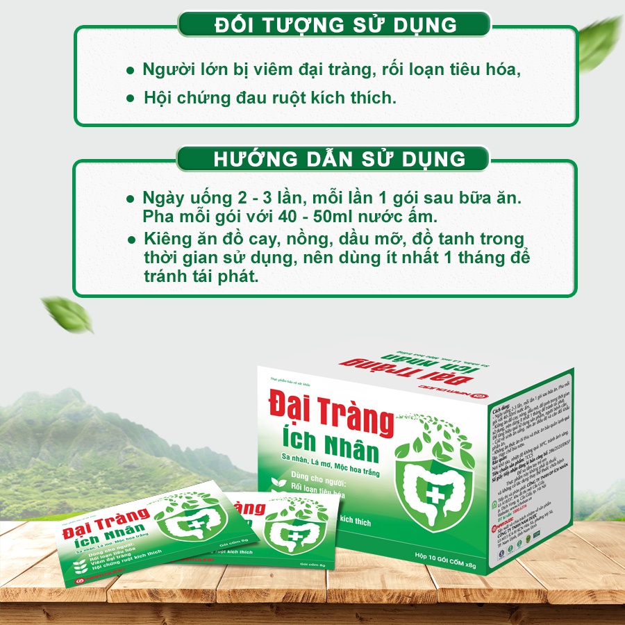 Combo Đại Tràng Và Dạ Dày Ích Nhân Hỗ Trợ Bảo Vệ Hệ Tiêu Hóa Giảm Đau Bụng, Đầy Hơi, Viêm Loét Dạ Dày