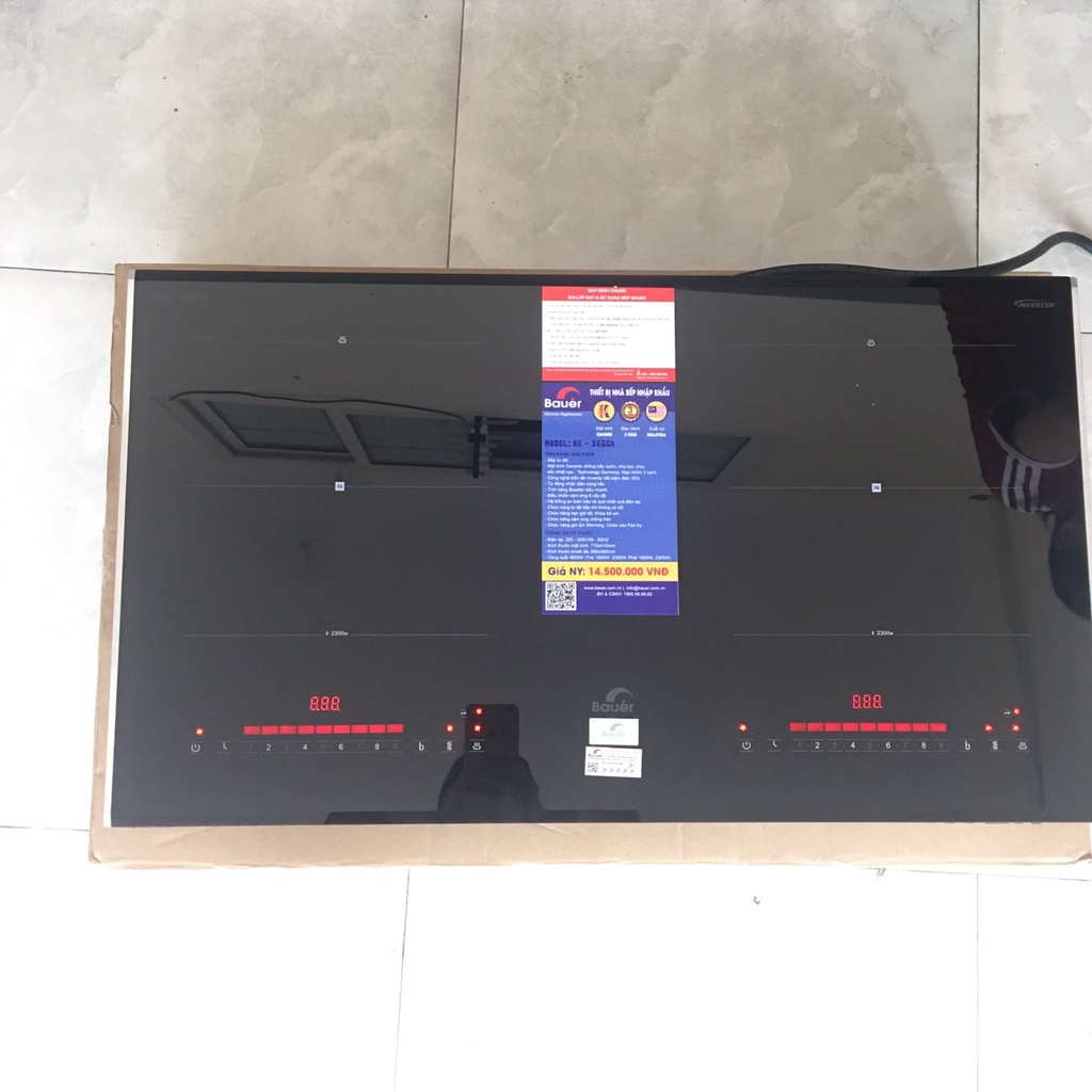 Bếp từ đôi Bauer BE 366SA  Bếp điện từ âm Inverter tiết kiệm điện Nhập khẩu nguyên chiếc Malaysia
