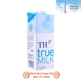 [TÁCH LẺ 1 HỘP] Sữa Tươi Tiệt Trùng TH True Milk Ít Đường 1L (1 Lít)