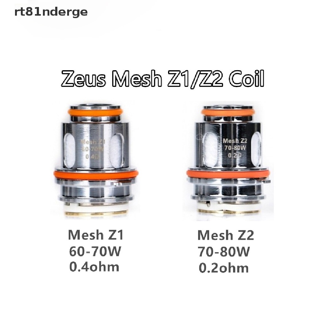 【ge】 5pcs Replacement Zeus Mesh Z1 Coil 0.4ohm/ Z2 0.2ohm Coil Head For Zeus Sub Ohm .