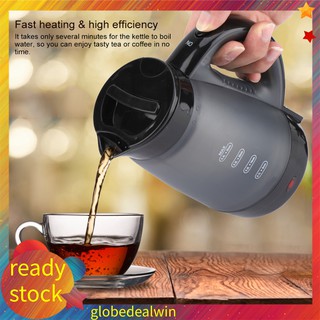 Bình đun nước siêu tốc mini 0.4L tiện dụng khi du lịch phích cắm EU