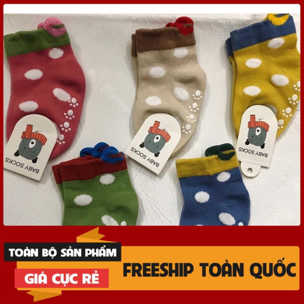 TẤT GẤU TRẺ EM CHỐNG TRƯỢT BABY SOCKS 0-2 TUỔI