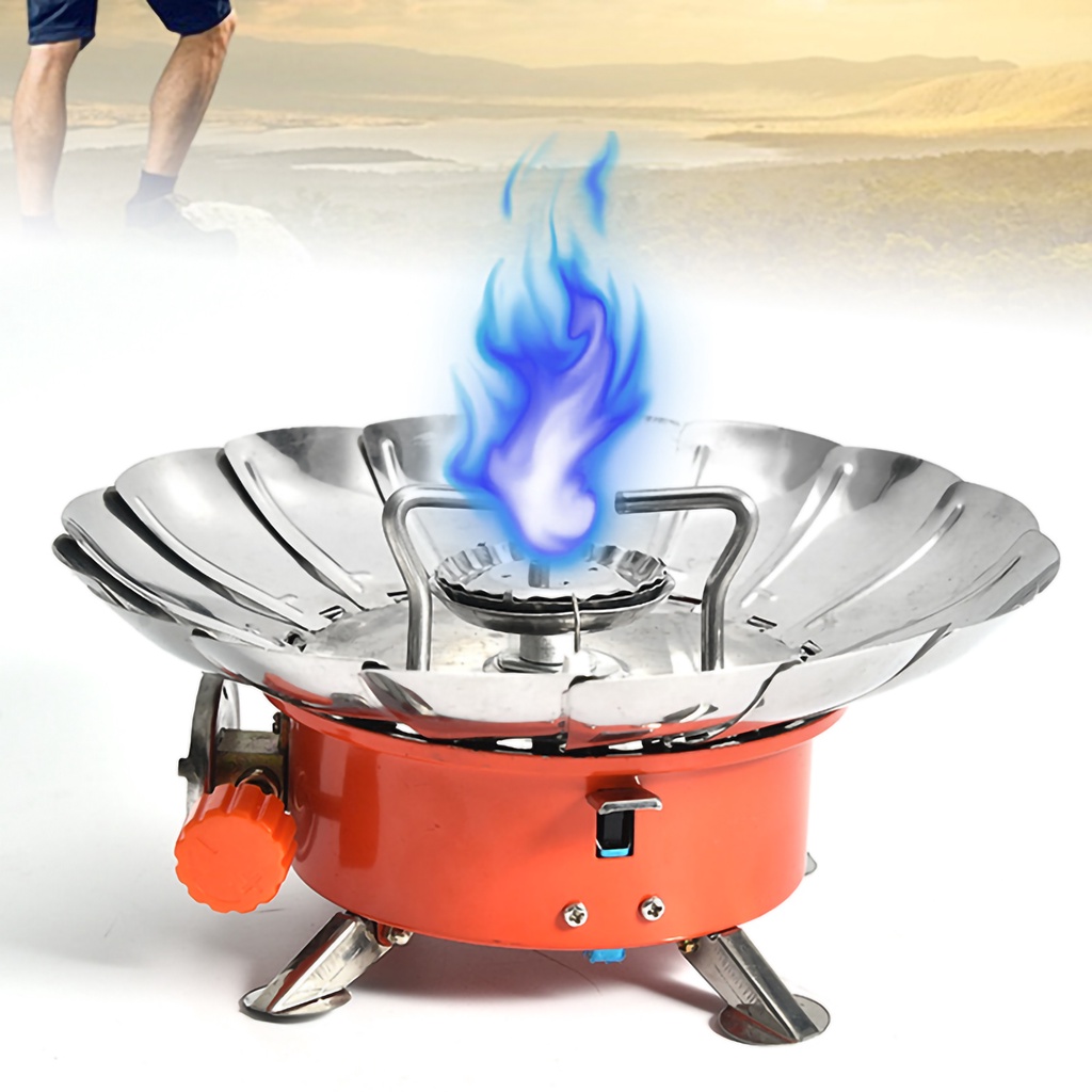 Có thể bán buôn Bếp cắm trại mini Nhẹ di động Chống gió ngoài trời để nấu ăn cho sự sống còn Vermont055 Hàng giao ngay