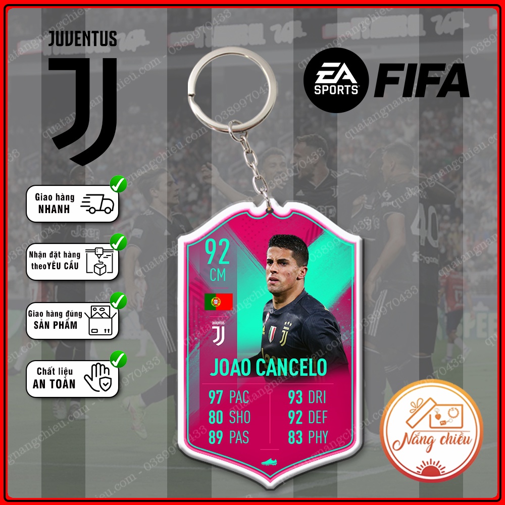 Móc khóa CLB Juventus, Móc khóa FIFA Online - Thiết kế với mọi nhân vật ☘️MÓC KHÓA FIFA☘️