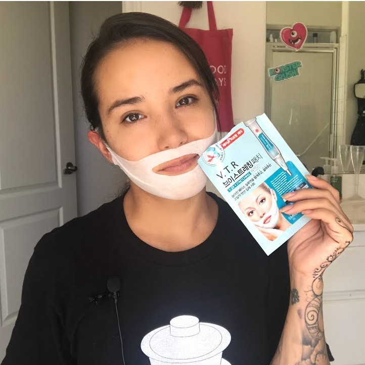Mặt Nạ Nâng Cơ, Giảm Mỡ Thừa Tạo Hình V-Line Mediheal Clinic V.T.R Stretching V-line Patch