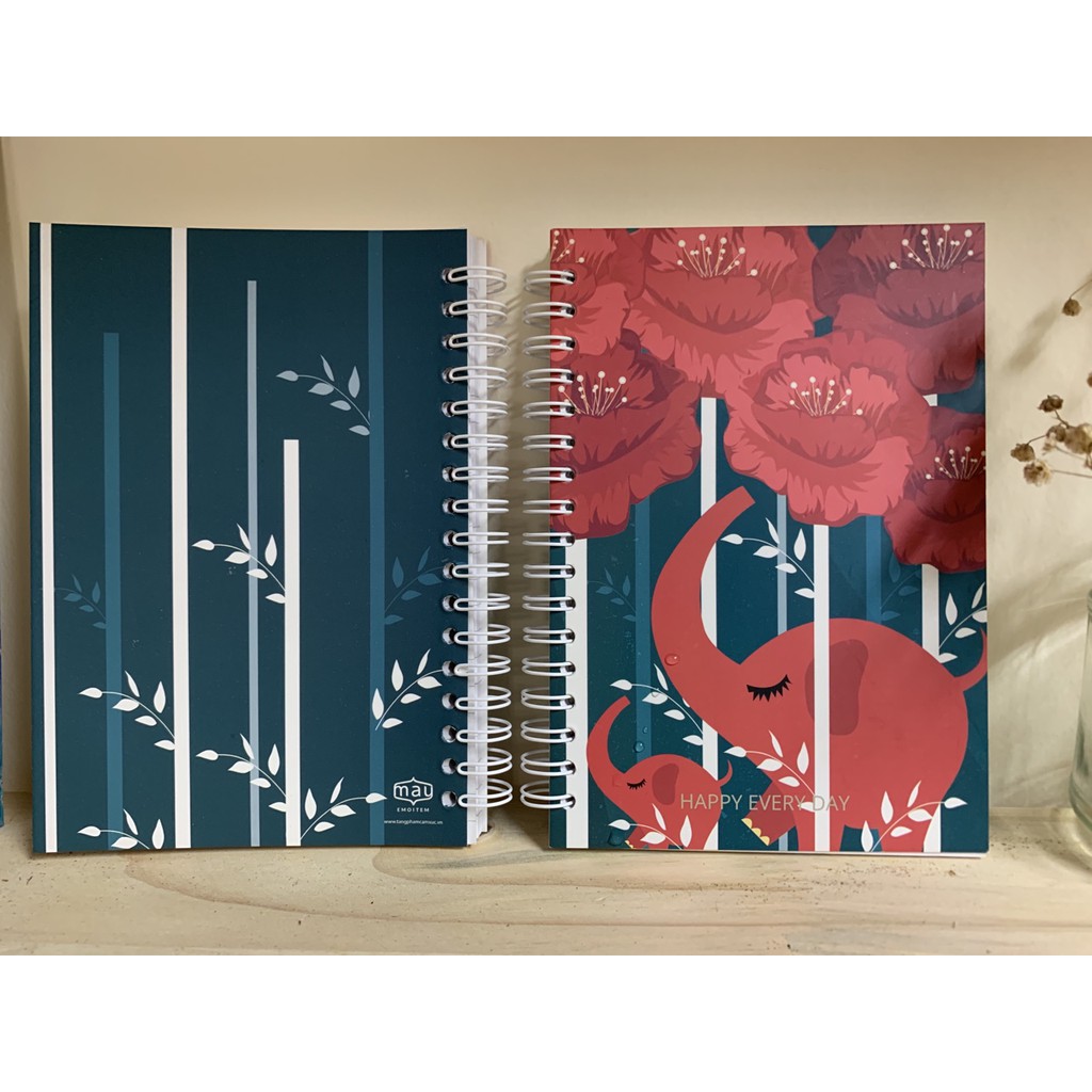 Combo 9 cuốn Sổ tay lò xo a6 nhiều mẫu bìa