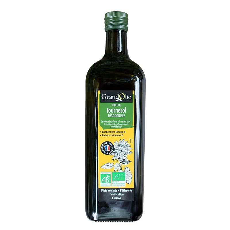 Dầu ăn hướng dương hữu cơ Grand Olio 1L - Organic Sunflower Oil