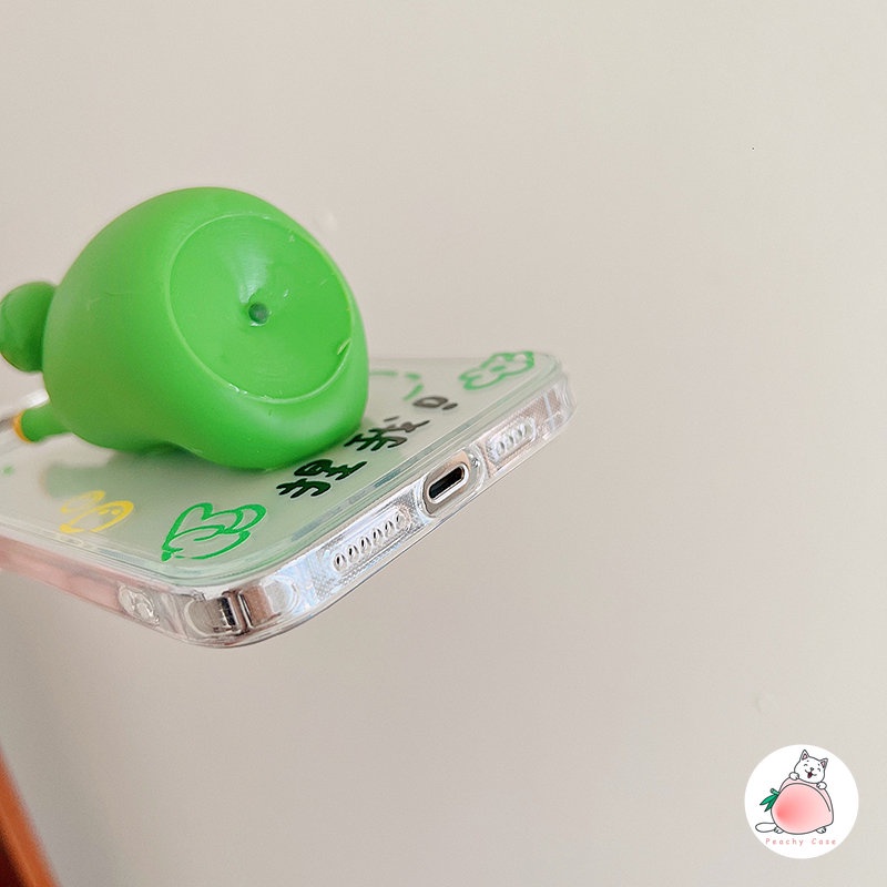 Ốp Điện Thoại TPU Mềm Hình Mắt Ếch / Quái Vật 3D Có Giá Đỡ Giảm Áp Lực Cho iPhone 14 13 12 Pro Max 11 Xr Xs Xsmax X 7 8 Plus