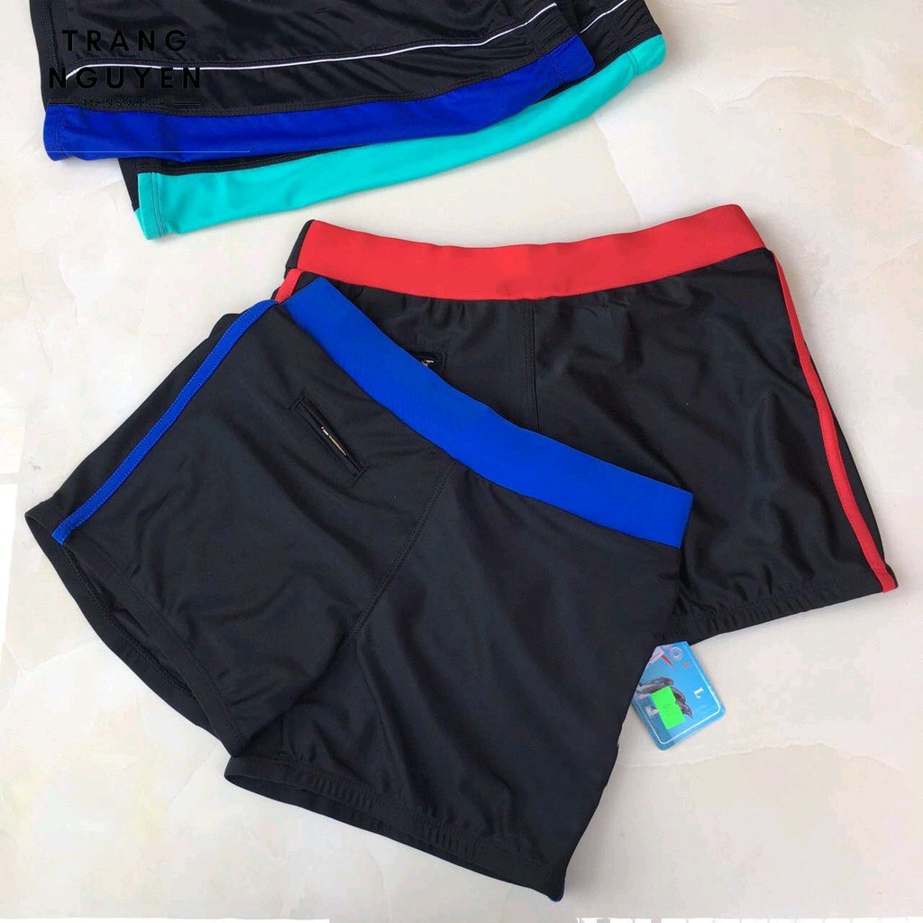 Quần Bơi Thể Thao Nam Big Size Từ 38-100kg Có Túi Nhỏ Tiện Dụng Co Giãn Nhiều Màu Cao Cấp Chất Lượng QB_SD