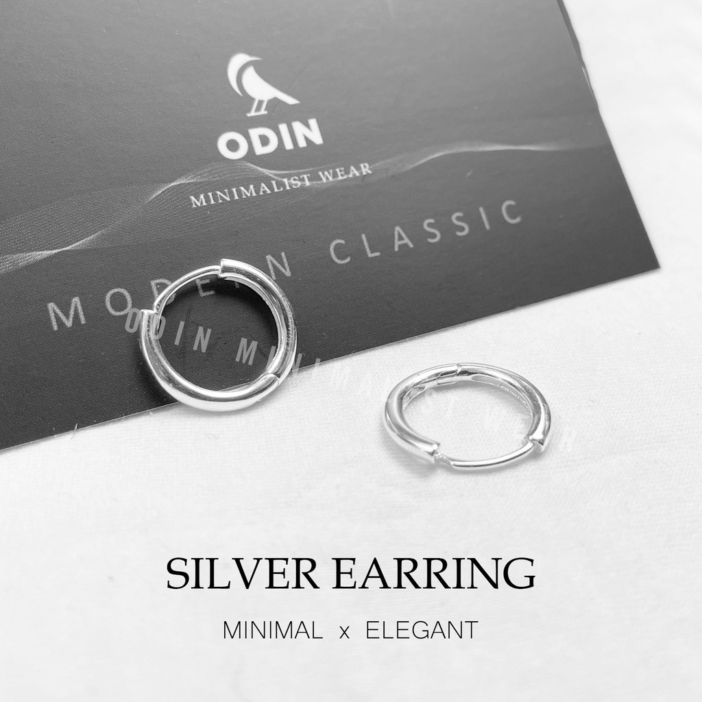 Khuyên tai Bạc ODIN - Silver Earring - Tối giản &amp; Thanh Lịch