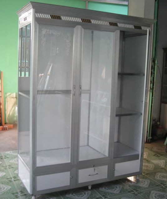Tủ quần áo nhôm kính