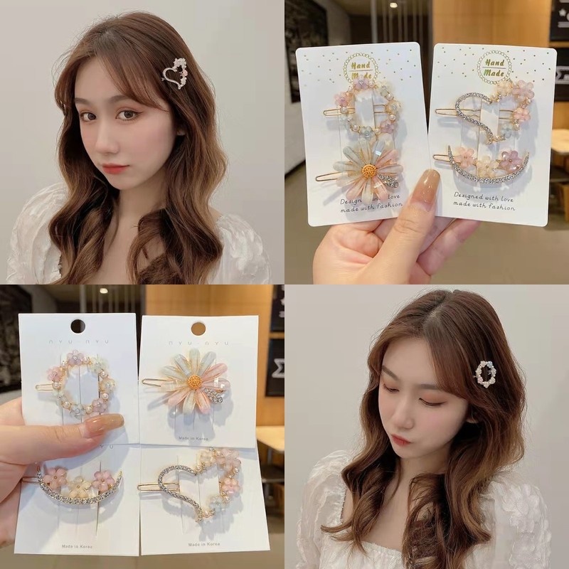 Kẹp Tóc Hình Hoa Cúc Phong Cách Hàn Quốc 2023 Mới
