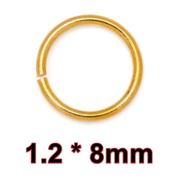 Khoen Móc Khóa Đồng, Khoen Tròn Nhiều Kích Thước Tùy Chọn (10mm, 15mm, 20mm, 25mm)