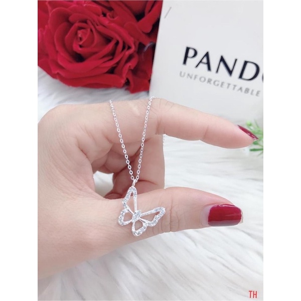 Dây chuyền nữ Bạc ta, Mặt bươm bướm chưa bao giờ hết hot nha cả nhà  Mainomi Shop Bạc Xinh
