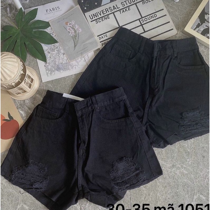 QUẦN SORT ĐEN BIGSIZE LƯNG CAO SIÊU TÔN DÁNG MÃ 1049