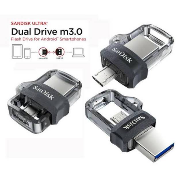 Ổ Cứng Sandisk Otg 16gb M3.0 Usb 3.0 Ultra Dual Usb Drive - Sdd3 16gb