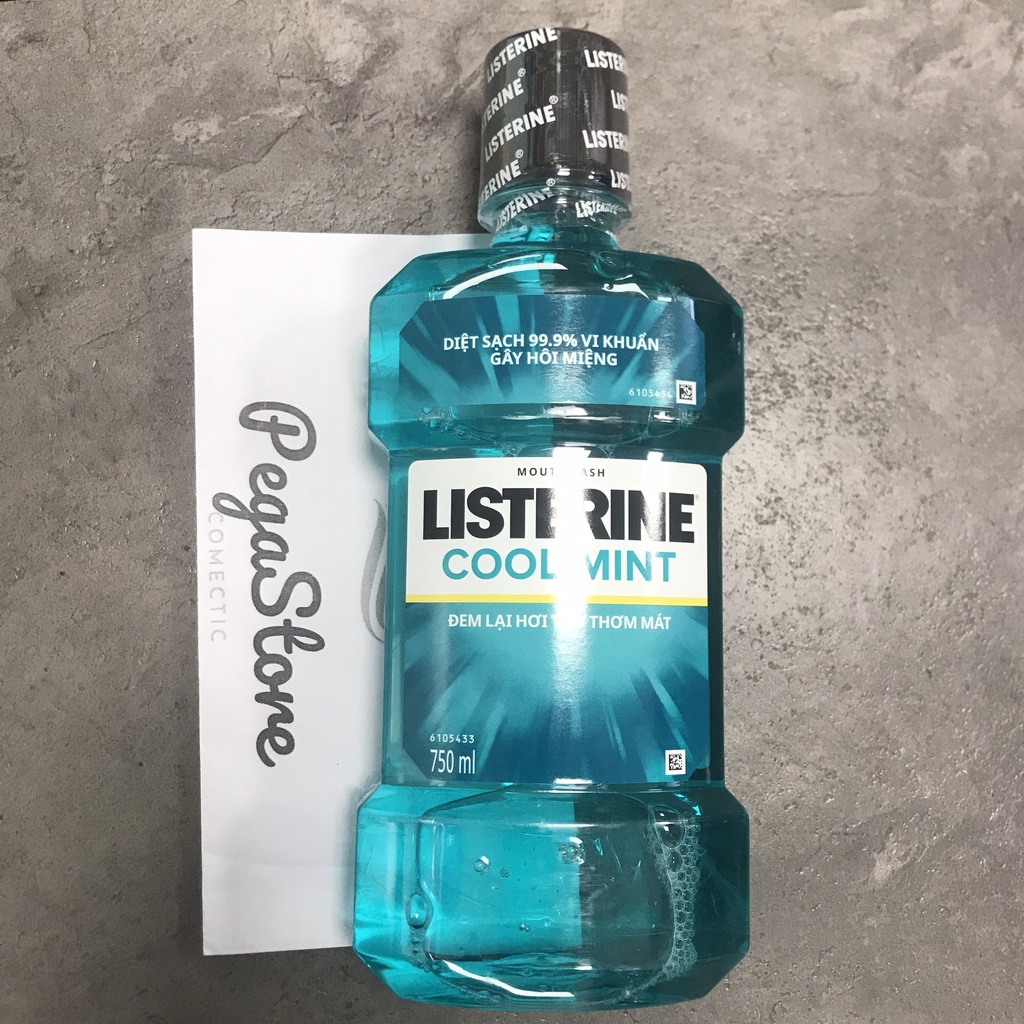Nước súc miệng Listerine nước xúc miệng Cool Mint loại lớn750ml /chai nhỏ 250ml / LISTERINE KHÔNG CAY Cool Mint Zero