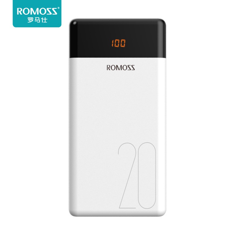 Pin sạc dự phòng ROMOS LT20 20.000mAh 3 cổng Hãng phân phối chính thức