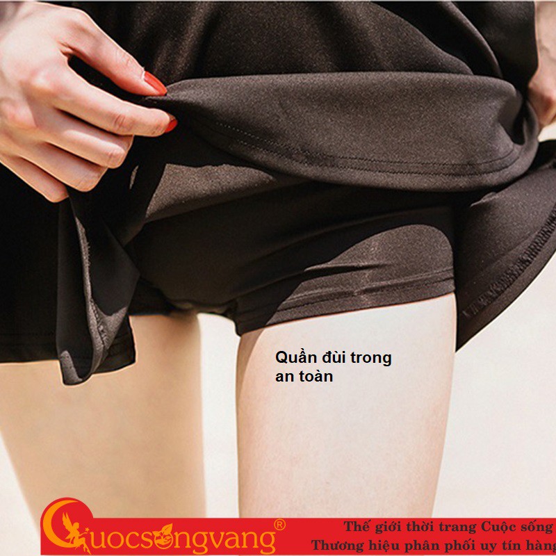 Bộ bơi nữ dài tay chống gió đồ đi biển nữ kiểu váy GLSWIM071 Cuocsongvang