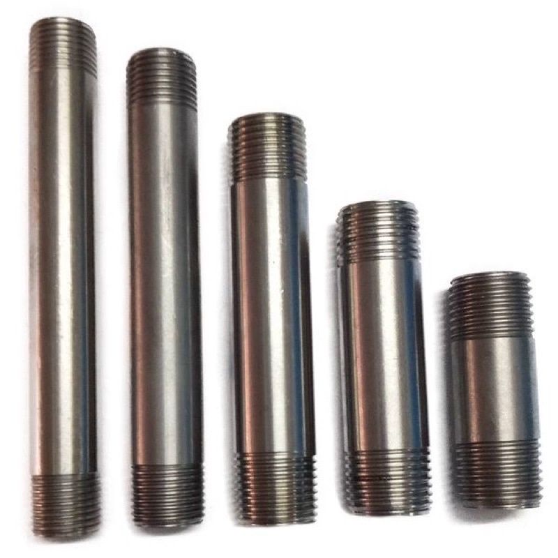 Kép tiện inox,kép nối 2 đầu ren 21/ 5cm,7cm,10cm,15cm,20cm