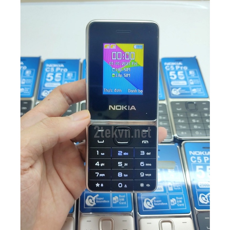 [GIÁ SỐC]Điện thoại Nokia C5-00 (2020) – 2 Sim, pin khủng