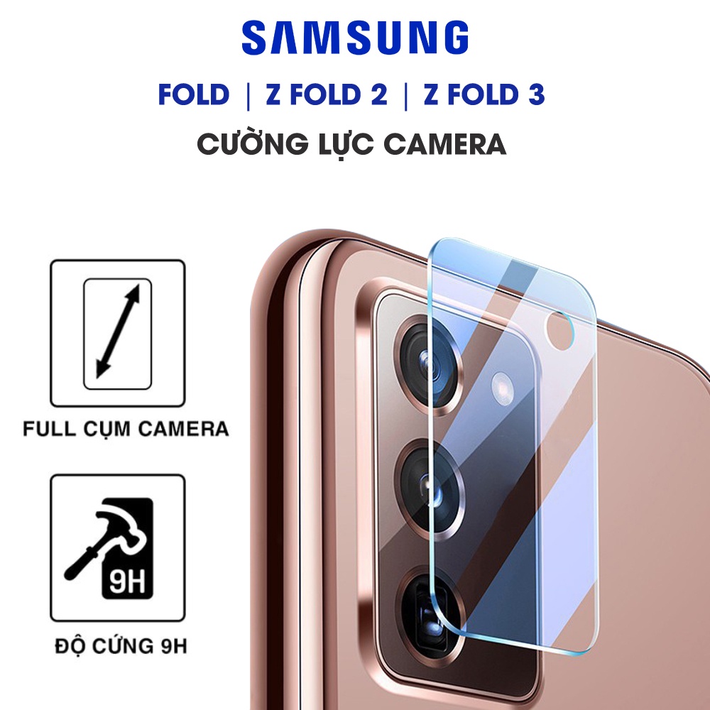 Cường lực camera Samsung Z Fold 2 / Z Fold 3 trong suốt độ cứng 9H - Dán camera Samsung Galaxy Z Fold 2 / Fold 3