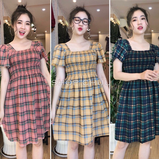Đầm carô đủ màu bigsize 60 - 85 kí | BigBuy360 - bigbuy360.vn