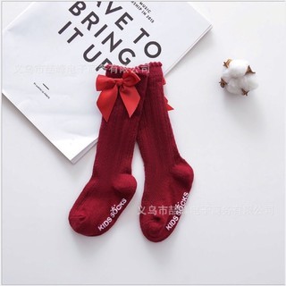 vớ dài đính nơ cho bé gái
