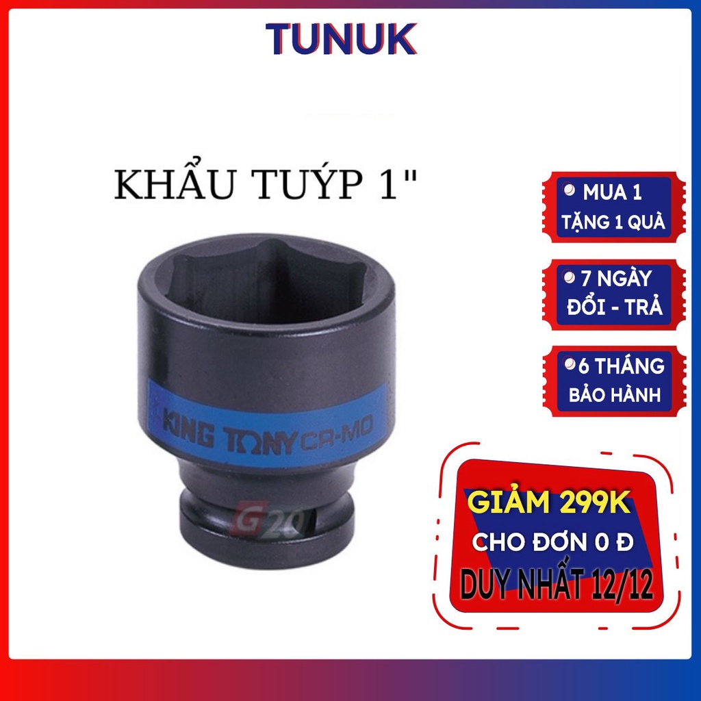 Đầu tuýp 1'' kingtony 💥FREESHIP💥 đầu khẩu kingtony 1 inch