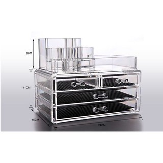 Khay Đựng Mỹ Phẩm Mika 4 Tầng cao cấp