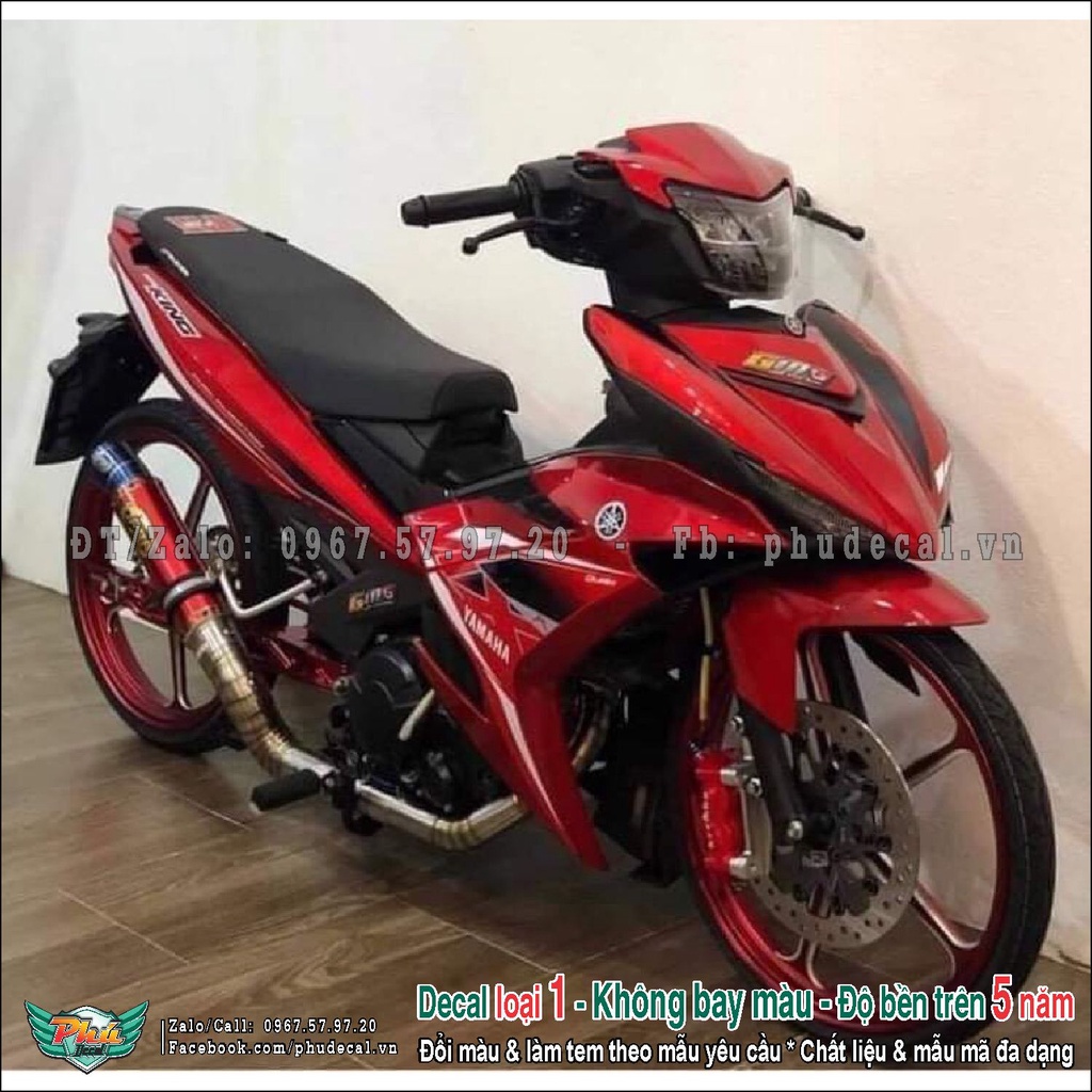 Tem rời Exciter 150 Mx trắng đỏ (2)