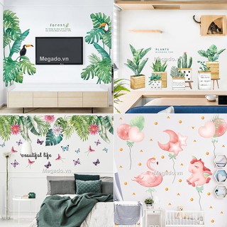 Decal dán tường phòng ngủ, decal dán tường 3d