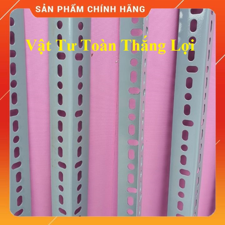 (Dài 95cm_ 100cm ) Cây sắt V lỗ V4x4cm hoặc V3x5cm dày 1.5li